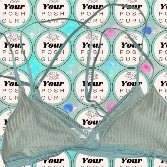 🍀 Secret Possessions ☘️ strappy green dainty bralette - Picture 1 of 6